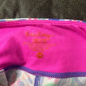 Lilly Pulitzer multi color crop leggings with Multicolor Trim